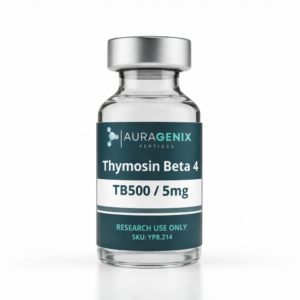 Thymosin Beta-4 TB-500 research peptide laboratory vial