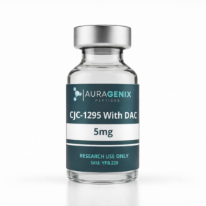 CJC-1295 with DAC research peptide laboratory vial