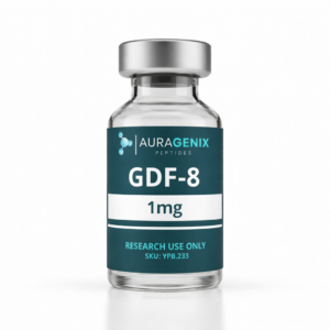 GDF-8 research peptide laboratory vial