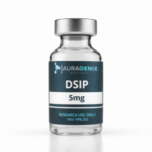 DSIP research peptide laboratory vial