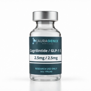 Cagrilintide research peptide lyophilized vial